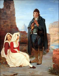 Pifferaro and Girl in Rome